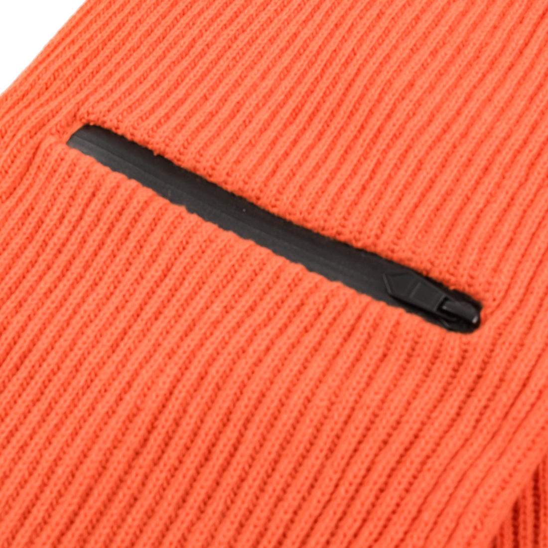 HERMES Wool Cashmere Zipper Scarf - Orange