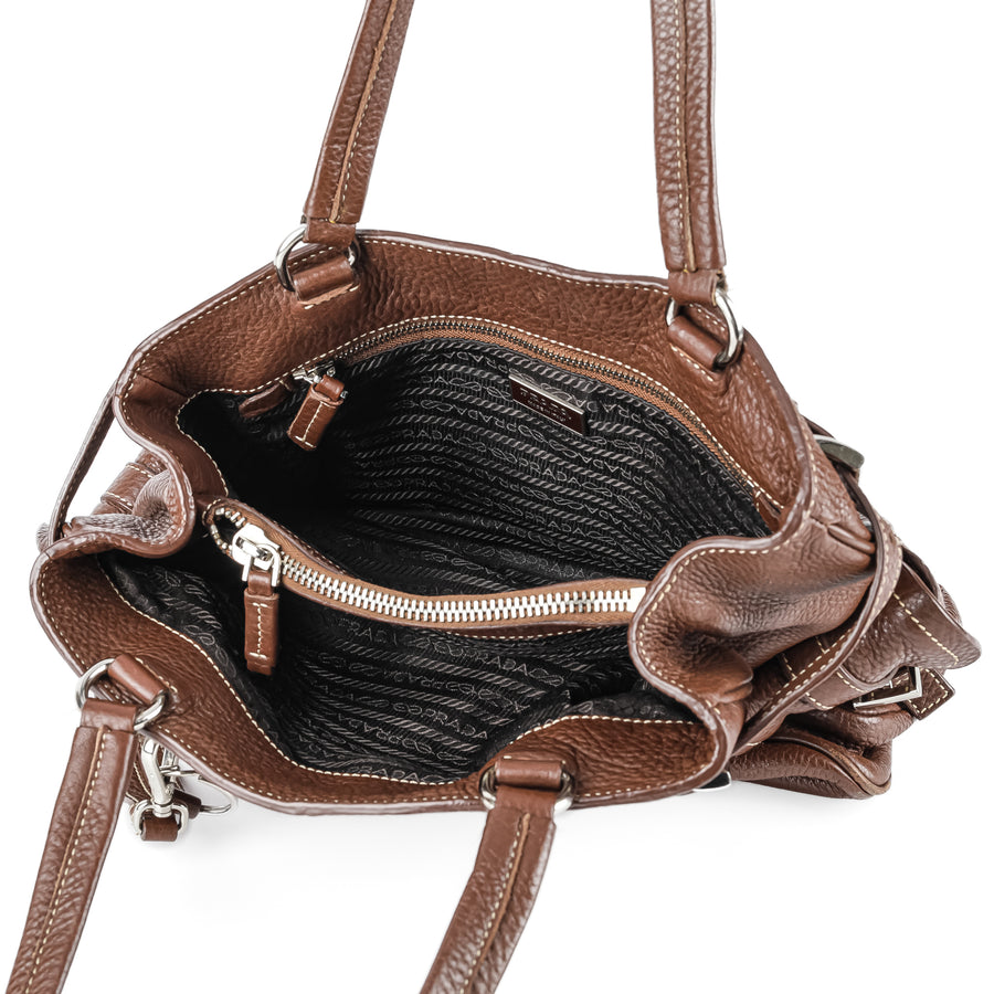 PRADA BR2958 Handbag - Tabacco Leather