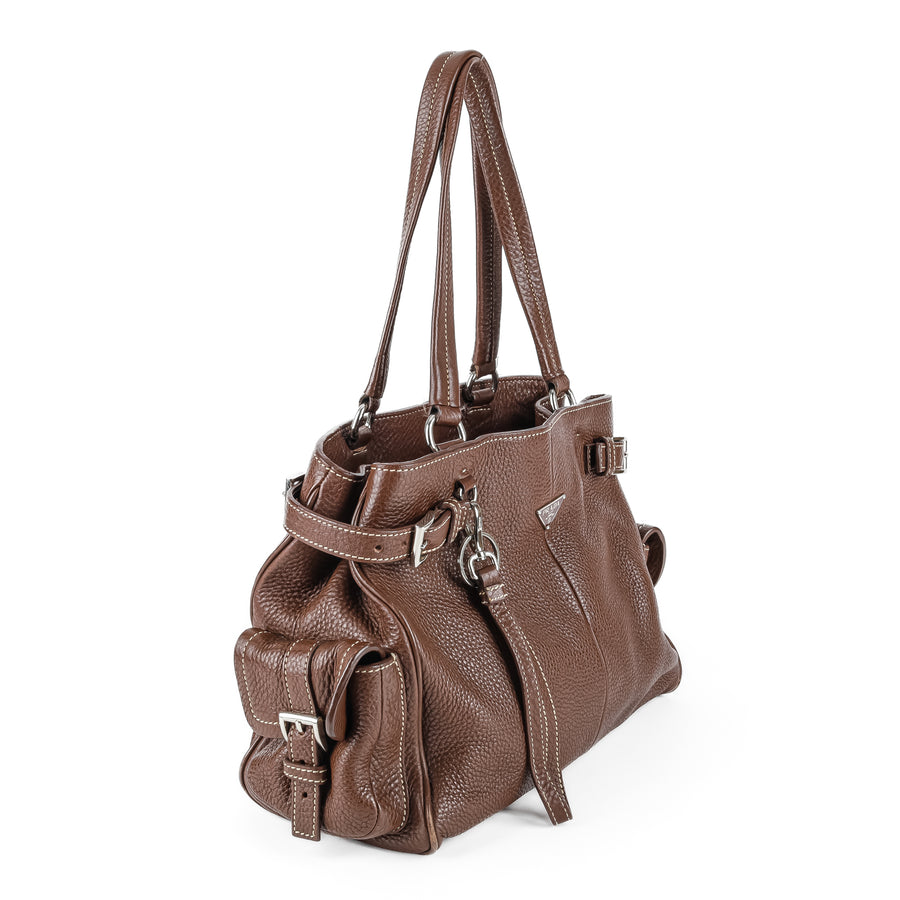 PRADA BR2958 Handbag - Tabacco Leather