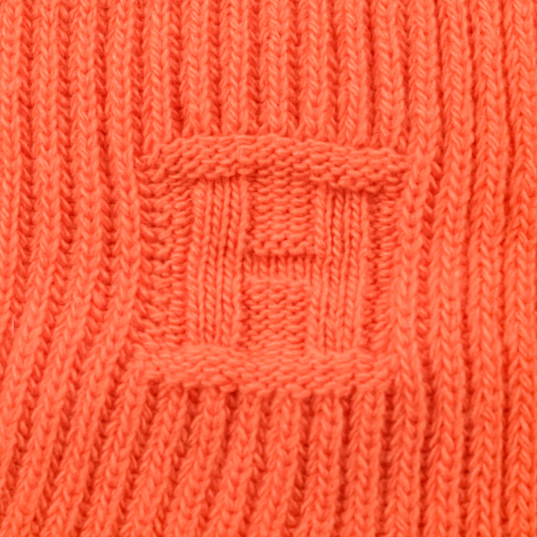 HERMES Wool Cashmere Zipper Scarf - Orange