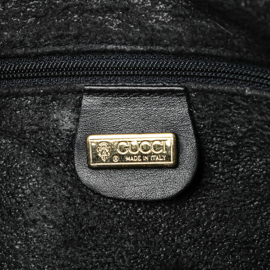 GUCCI Vintage Coated Canvas Boston Bag - Blue