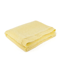YVES DELORME Mohair Throw - Light Yellow