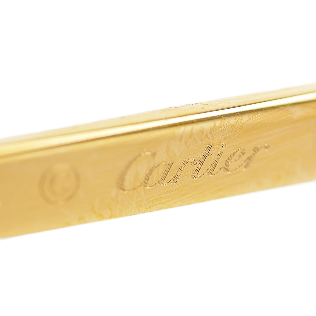 CARTIER Gold Rimless Sunglasses