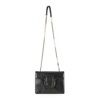 SALVATORE FERRAGAMO Thalia Black Leather Shoulder Bag