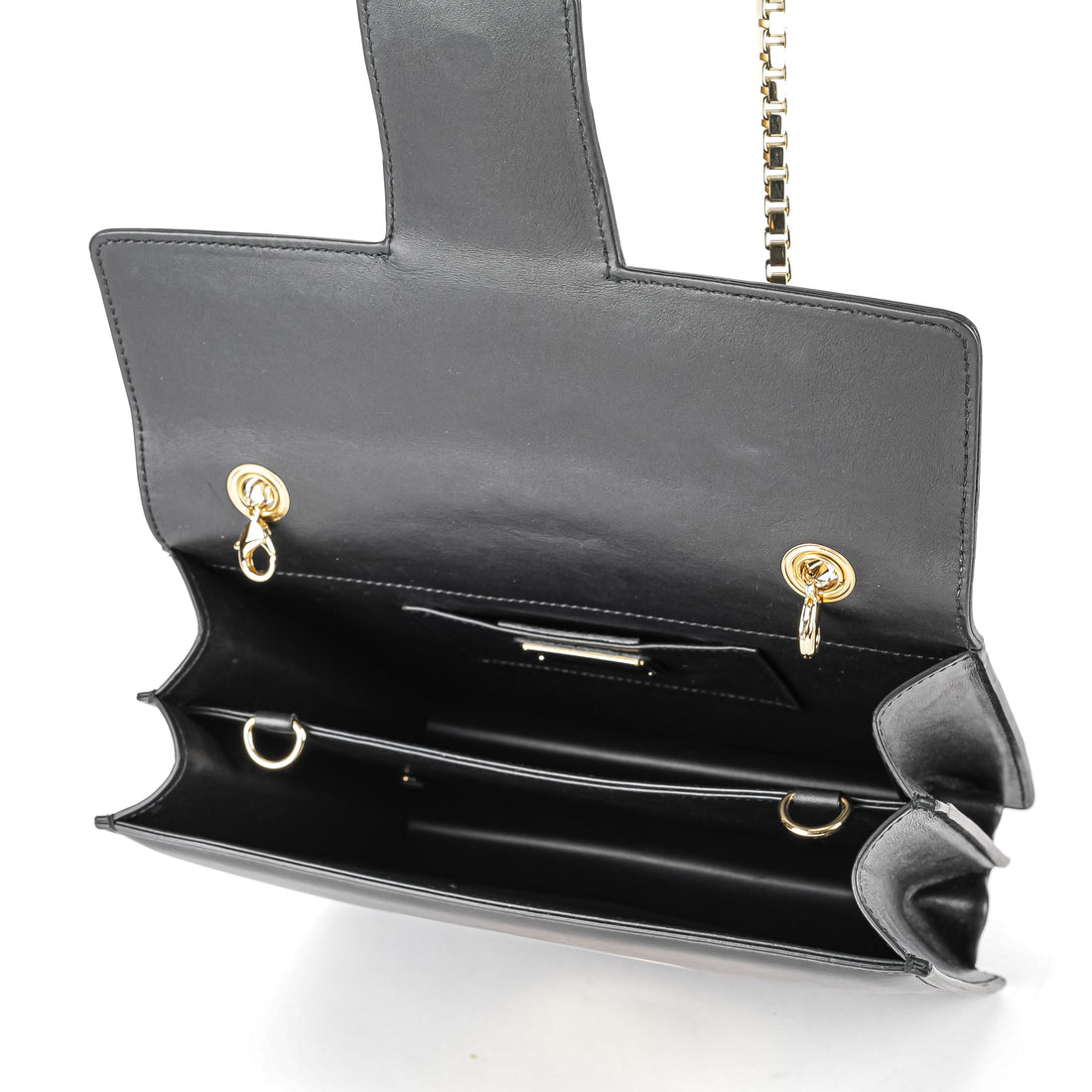 SALVATORE FERRAGAMO Thalia Black Leather Shoulder Bag