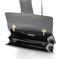 SALVATORE FERRAGAMO Thalia Black Leather Shoulder Bag