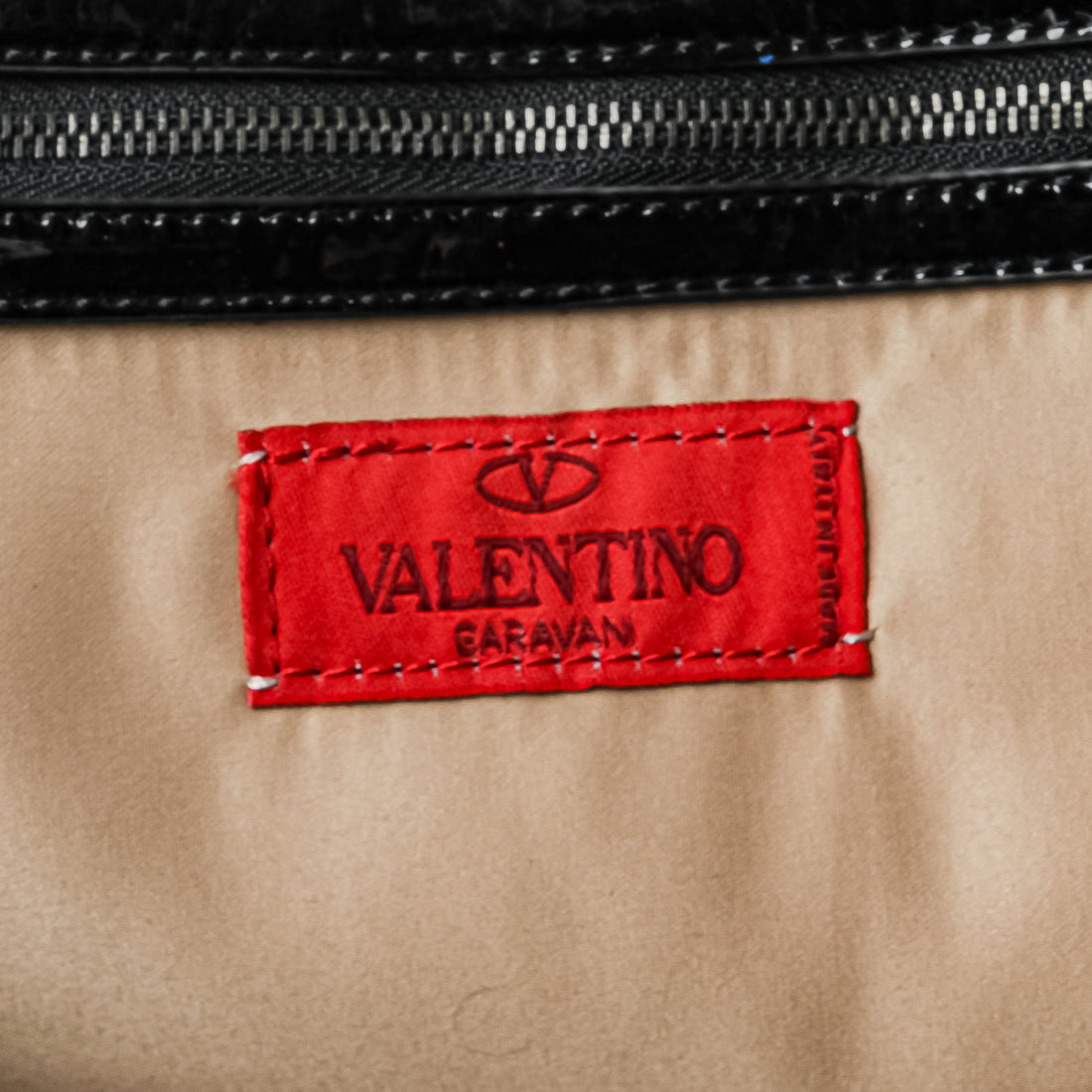 VALENTINO Rosier Tote Bag - Red Black