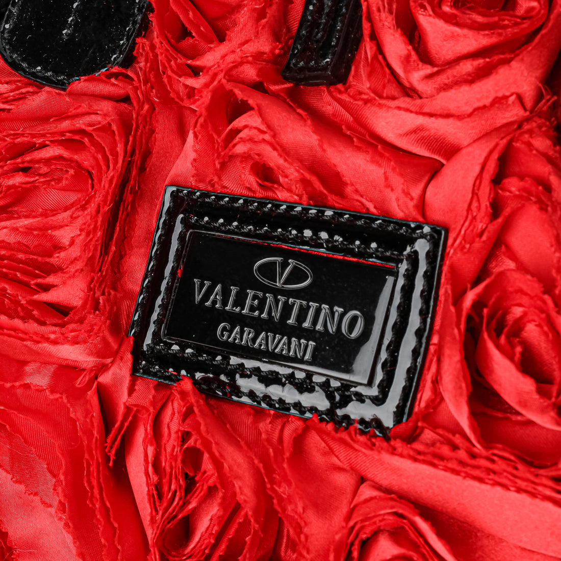 VALENTINO Rosier Tote Bag - Red Black