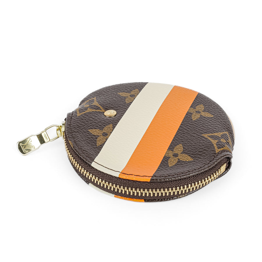 LOUIS VUITTON Monogram Groom Round Coin Pouch