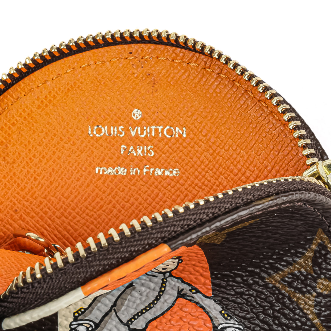 LOUIS VUITTON Monogram Groom Round Coin Pouch