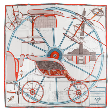 HERMES Silk Scarf 90 - Projet de Voiture Petit-Duc Bateau
