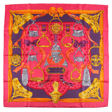 HERMES Silk Scarf 90 - Etriers