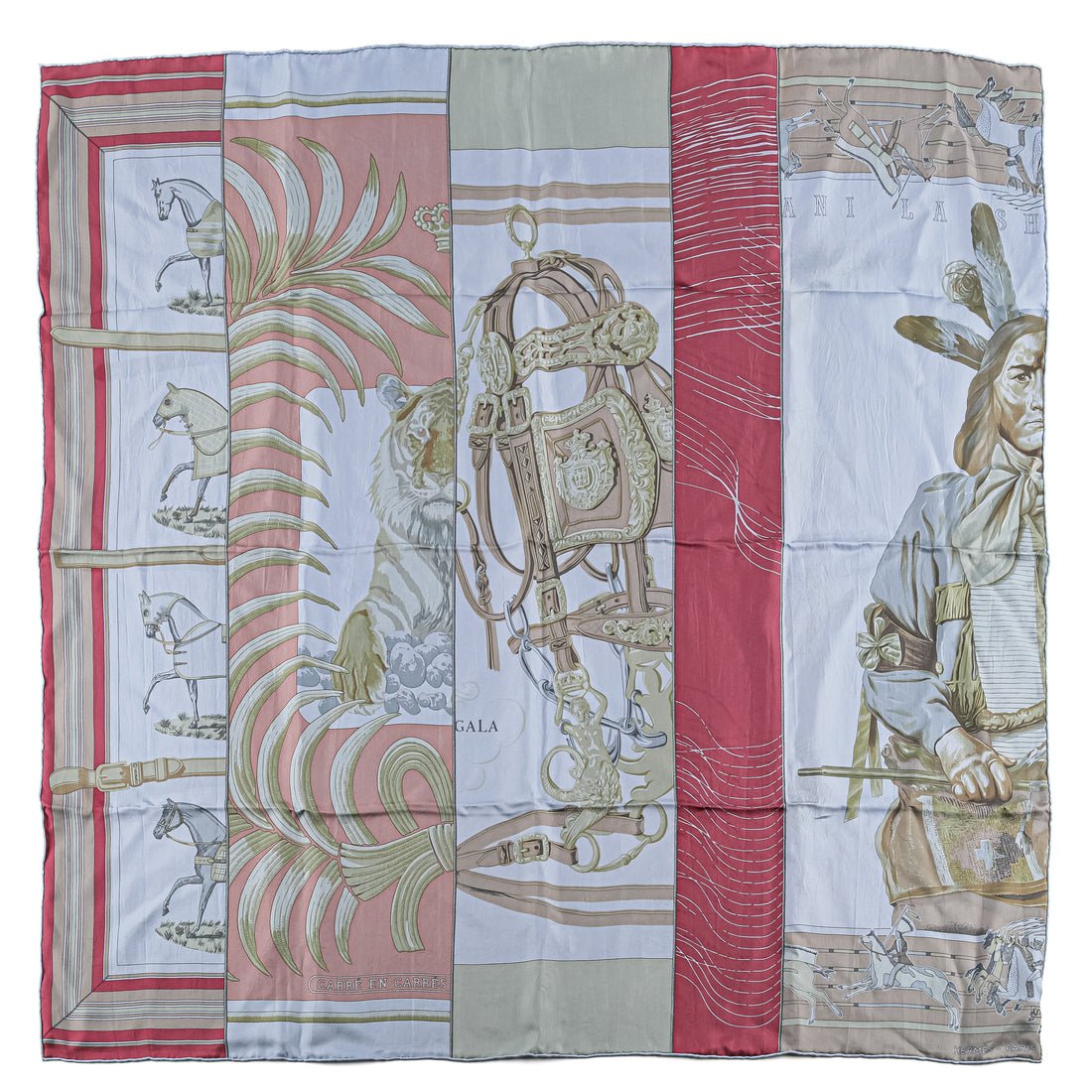 HERMES Silk Scarf 90 - Ani Lash Dip Dyed