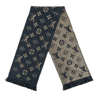 LOUIS VUITTON Logomania Shine Scarf - Navy