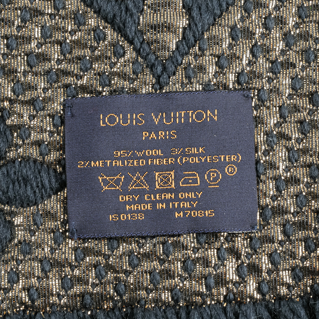 LOUIS VUITTON Logomania Shine Scarf - Navy