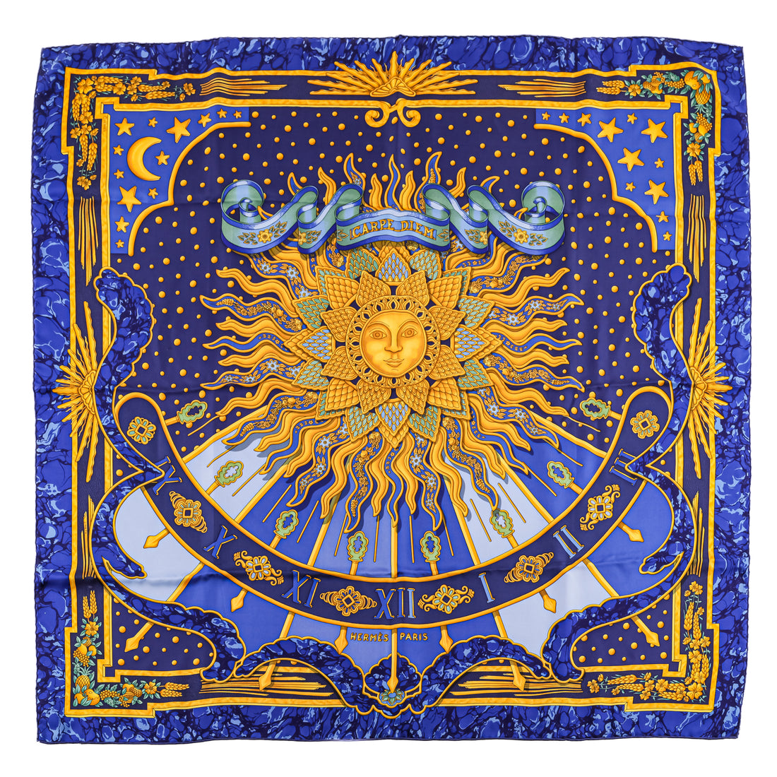 HERMES Silk Scarf 90 - Carpe Diem
