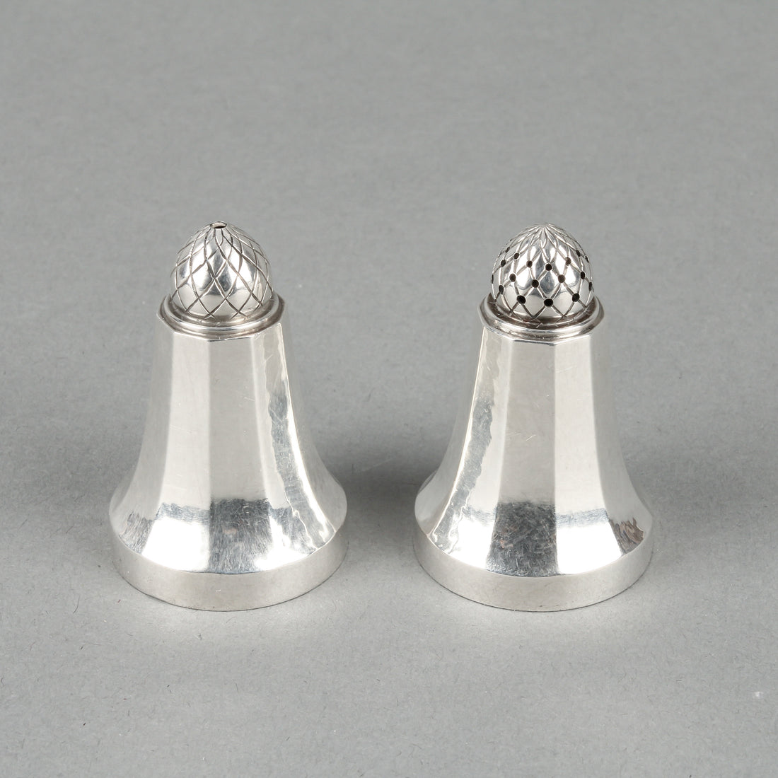 GEORG JENSEN Pair of Acorn Salt & Pepper Shakers