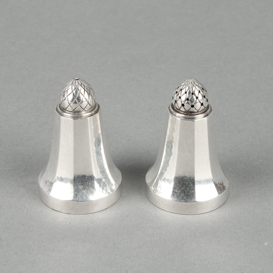 GEORG JENSEN Pair of Acorn Salt & Pepper Shakers