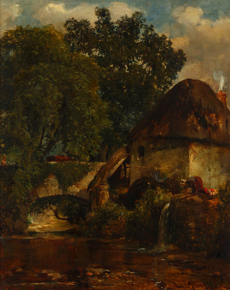 Alexander Fraser - "Old Mill" - Oil on Canvas
