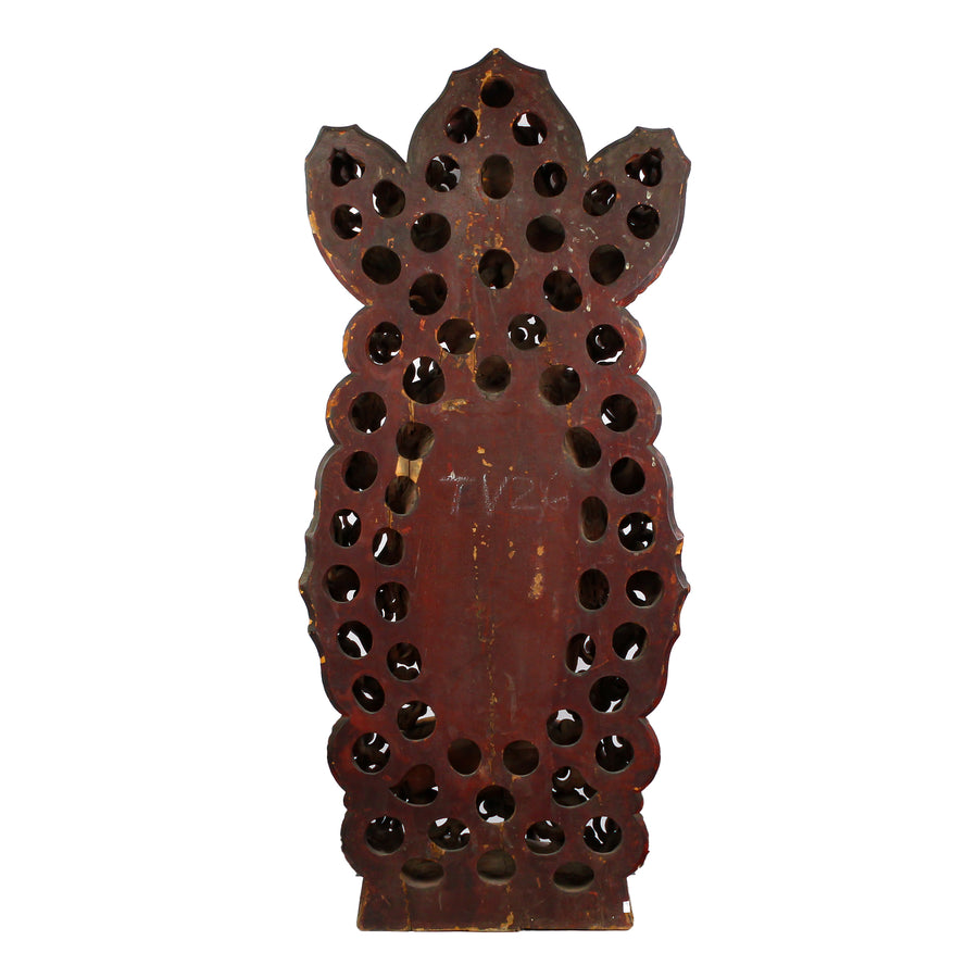 Antique Asian Gilt Wood Buddha On Elaborate Stand/Shrine