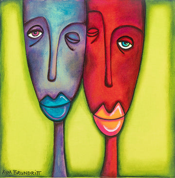 Kym Brundritt (Canadian 20thC)     Faces
