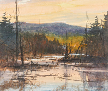 John Joy (Canadian 1921-2012)       River Marsh H10"xW12"