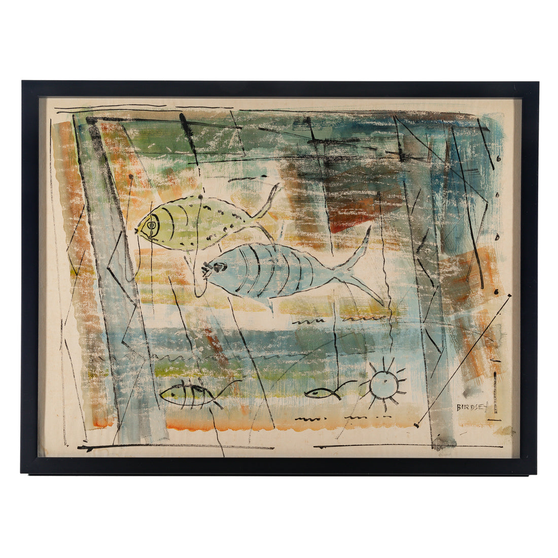 Alfred Birdsey (Bermuda          1912-1996) Swimming Fish