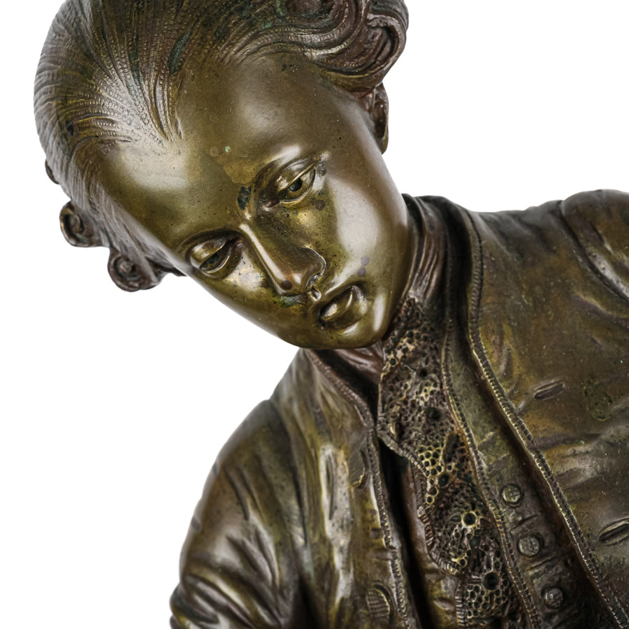 After Paul Dubois (French 1829-1905) Young Mozart