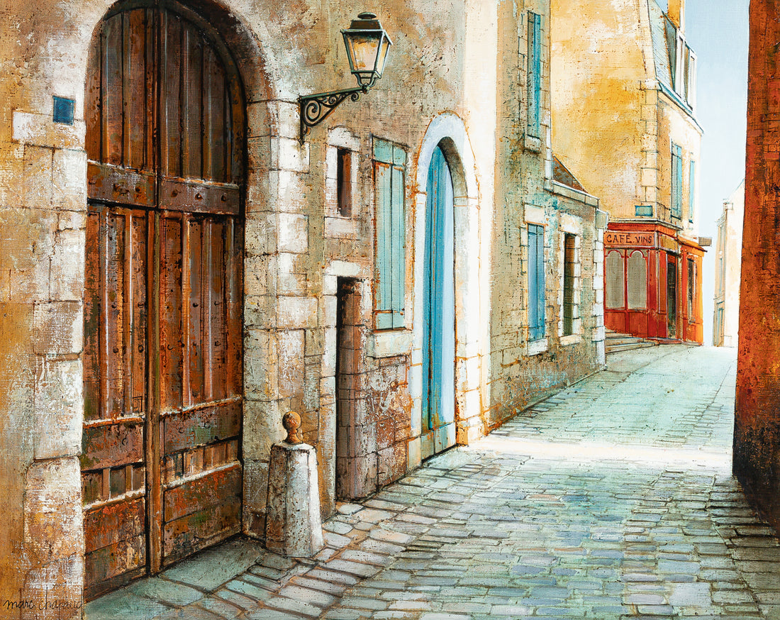 Marc Chapaud (French 1941)            "Pays De Loire Rue Du Vieux Blois."