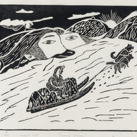 Thomas Iksiraq (Nunavut, 1941-    2023) "Eyeball Hill"