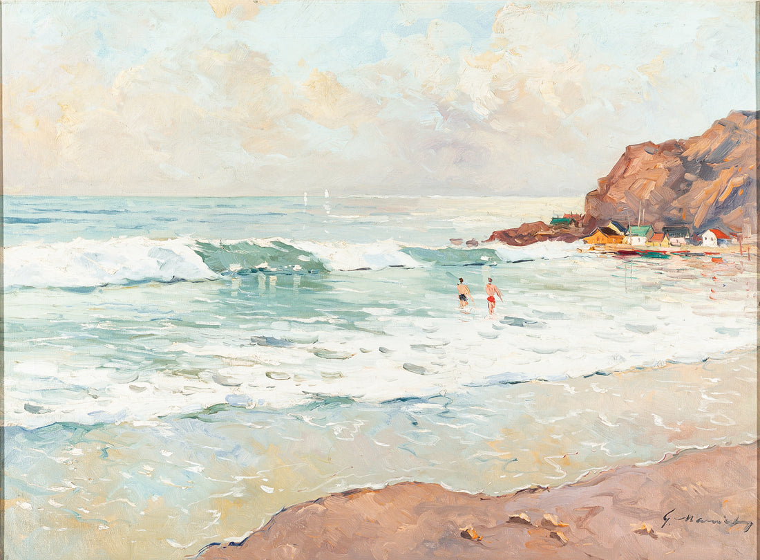 Geza Gordon Marich (Canadian 1913-1985) Beach Scene