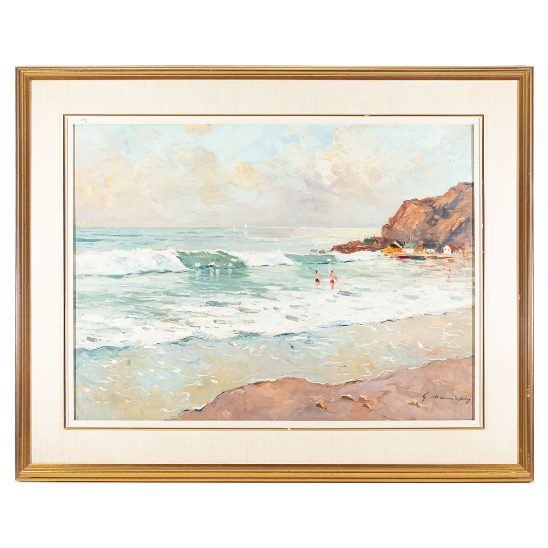 Geza Gordon Marich (Canadian 1913-1985) Beach Scene