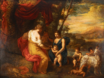 Unknown Artist, Allegorical Figural Forest Scene In 18th C. Style