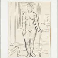 Rene Marcil (Canadian 1917-1993) Standing Nude