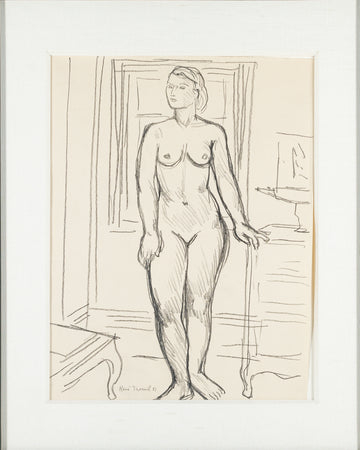 Rene Marcil (Canadian 1917-1993) Standing Nude