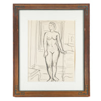 Rene Marcil (Canadian 1917-1993) Standing Nude