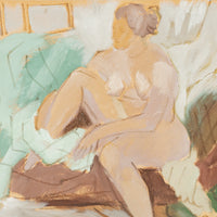Andre Charles Bieler (Swiss Canadian 1896-1989) "Nude On Sofa"