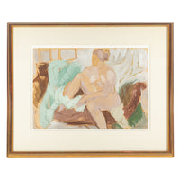 Andre Charles Bieler (Swiss Canadian 1896-1989) "Nude On Sofa"
