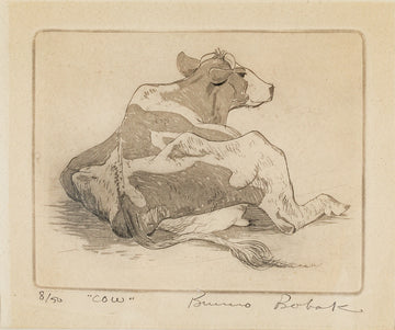 Bruno Bobak (Canadian 1923-2012)   "Cow''