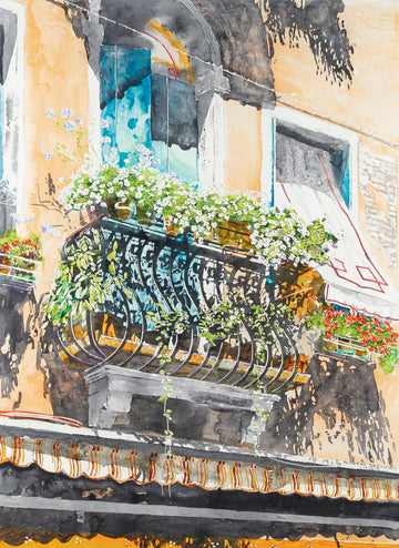 Micheal Zarowsky (Canadian 1946) "Venice In Bloom"