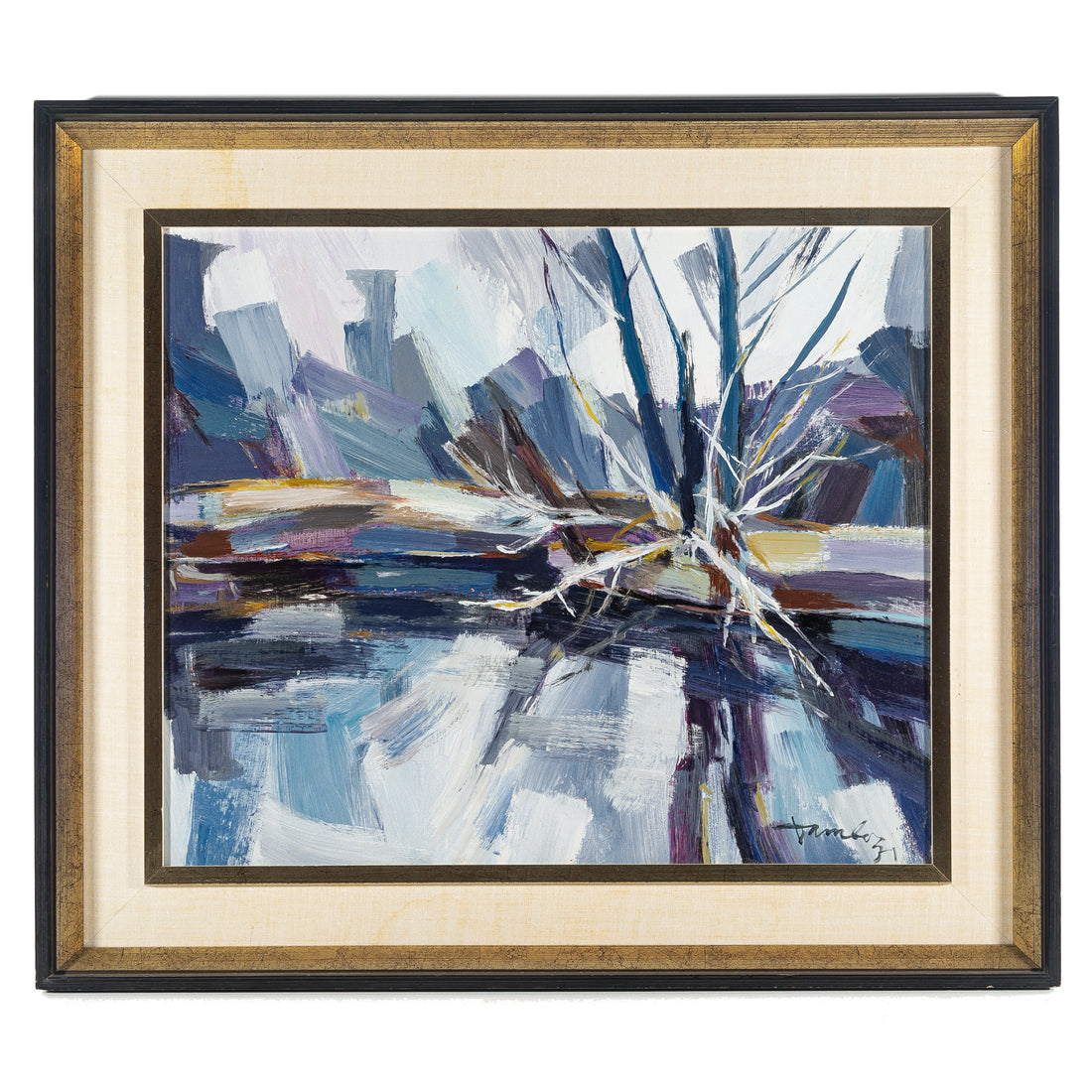 Elmars Dambergs (Latvian Canadian 1924-2014) "Upesmalas Atspogas"