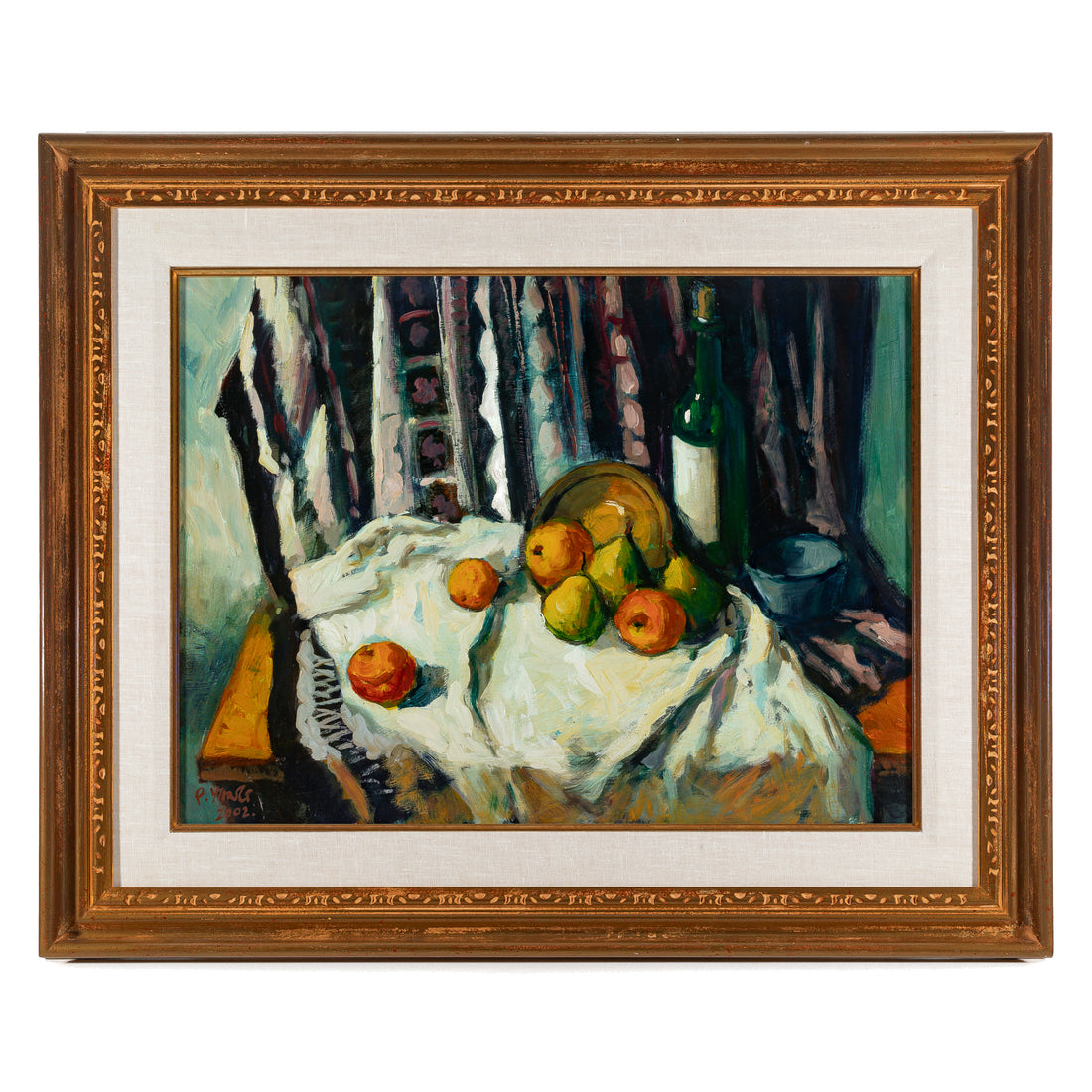 Pei Yang (Canadian 1971) "Fruits With Wine Bottle"