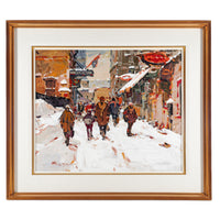 Serge Brunoni (Canadian 1938) "Quebec, Rue St. Anne"