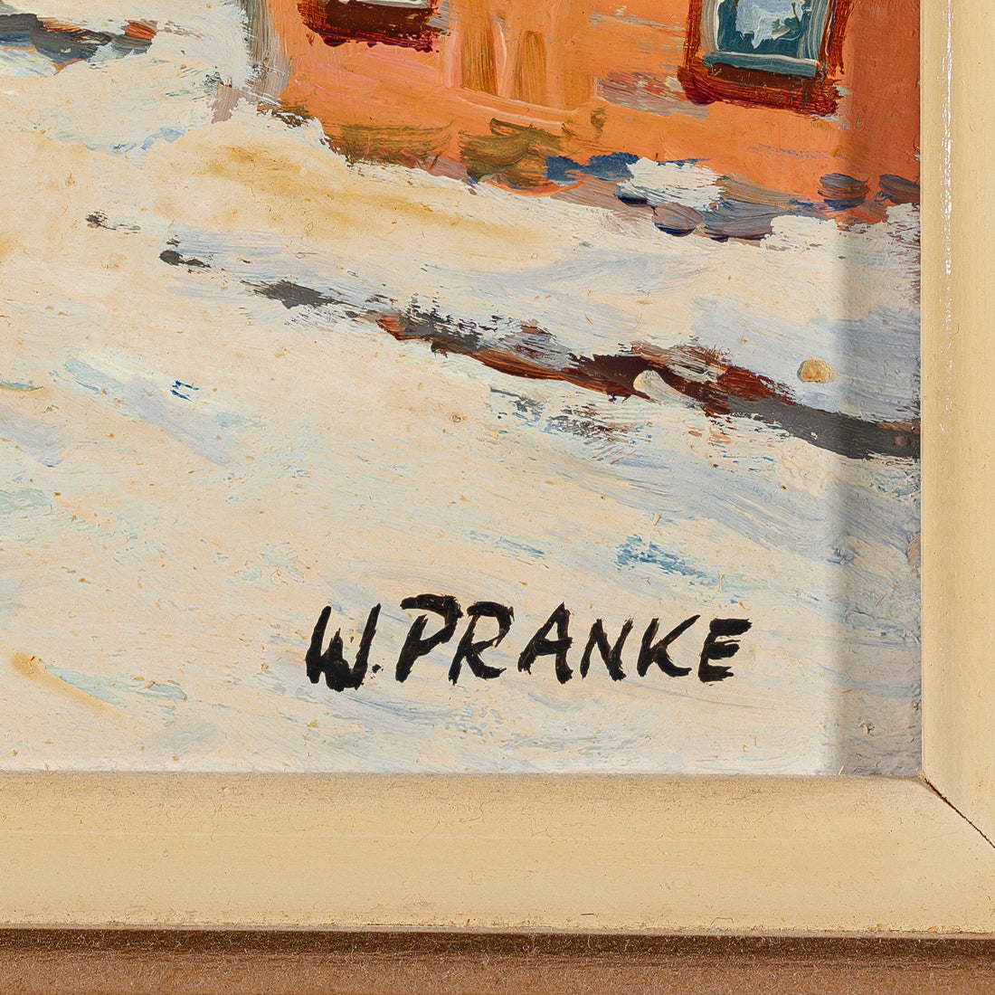 Walter Pranke (Canadian 1925) Winter Village Scene