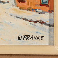 Walter Pranke (Canadian 1925) Winter Village Scene