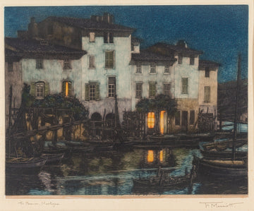 Frederick Marriott (British 1860-1941) "The Brescon, Martigues, France"