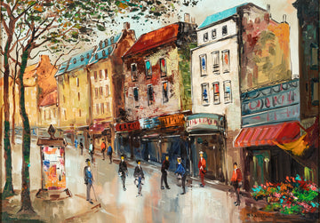Max Moreau (Belgian 1902-1992)    European Street Scene