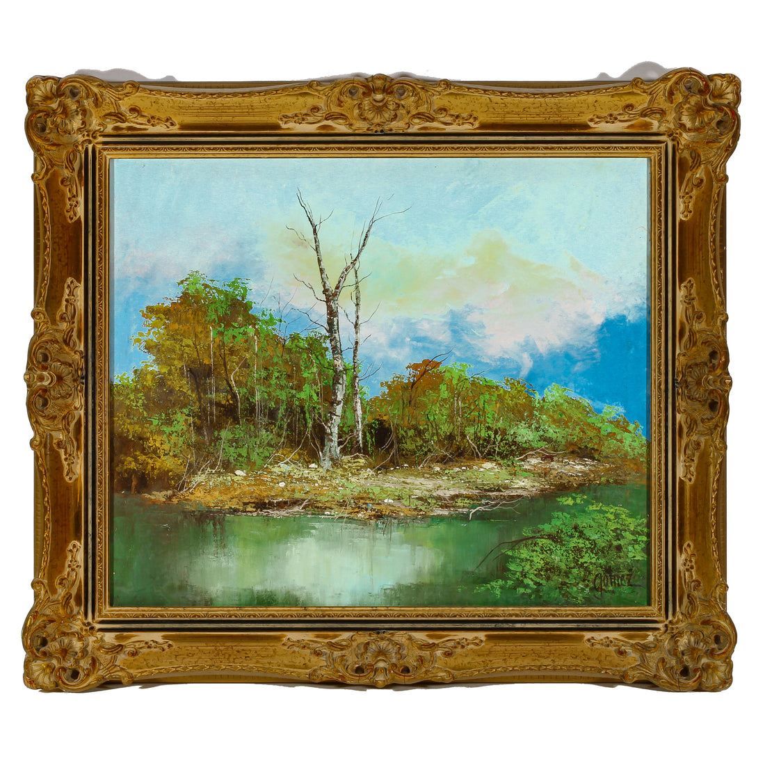 Gomez - Landscape with Naked Birch - Oil on Canvas