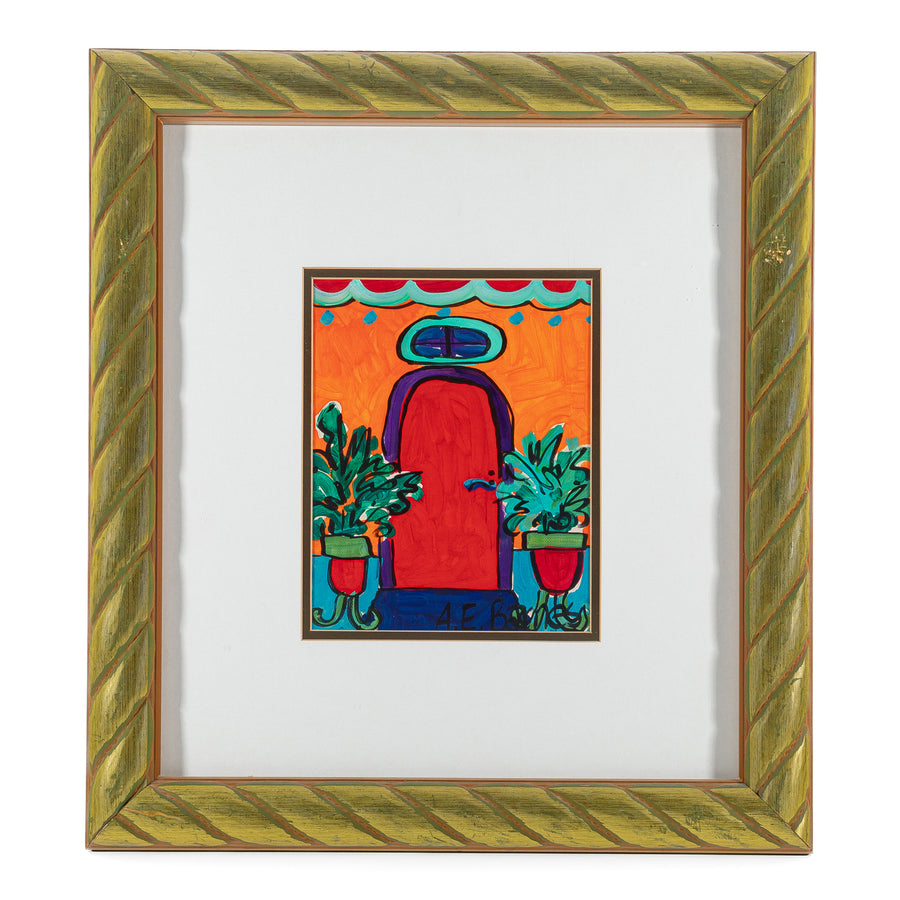 A.E. (Elie) Barnes (American     20thC)   Untitled H10"xW8"