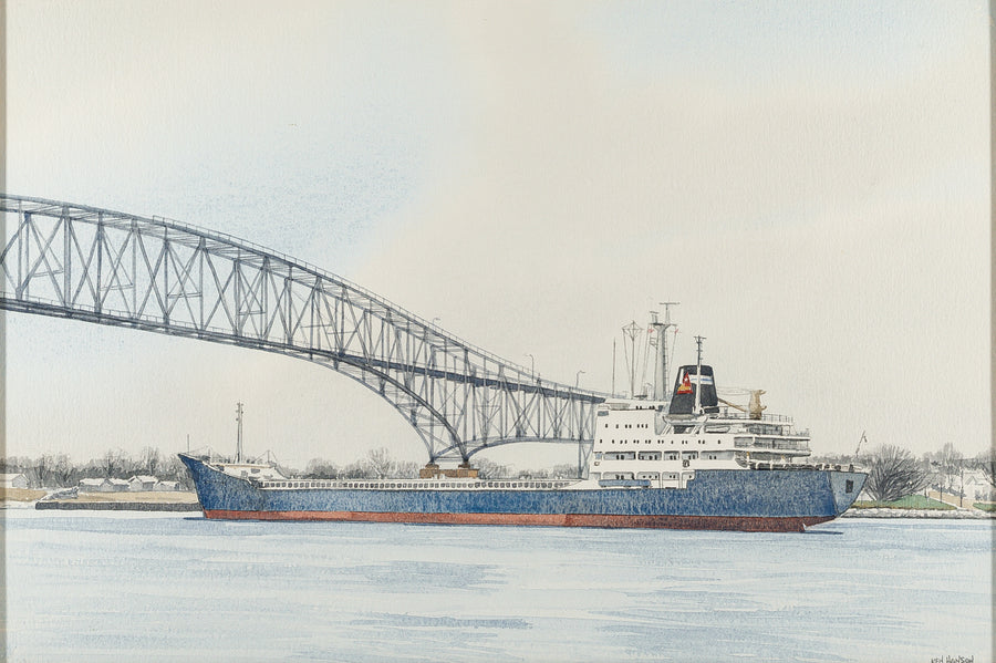 Ken Hanson (Canadian 1923)      "Under The Bluewater Bridge"